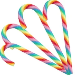 Rainbow Candy Cane - Fruit Flavour - 28G<Party Delights Best