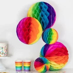 Rainbow Honeycombs (5Pk)<Party Delights