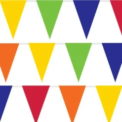 Rainbow Plastic Bunting - 10M<Party Delights Outlet