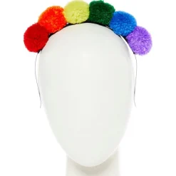 Rainbow Pompom Headband<Party Delights Outlet