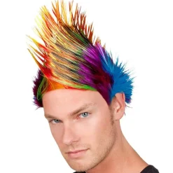 Rainbow Punk Mohawk Wig<Party Delights Online