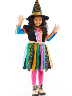 Kids' Party Delights Kids'<Rainbow Witch - Child Costume
