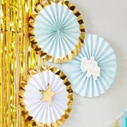 Ready To Pop Paper Fan Kit - 30Cm (3Pk)<Party Delights Online