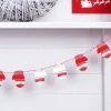 Party Delights Hanging Decorations<Red & White Festive Mitten Wooden Bunting - 1.5M
