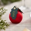 Party Delights Tableware<Red Berry Bauble Place Card Holders With Holly Leaf Tags - 4Cm (6Pk)