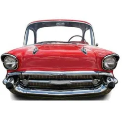Red Car Stand-In Cardboard Photo Prop - 151Cm X 105Cm<Party Delights New