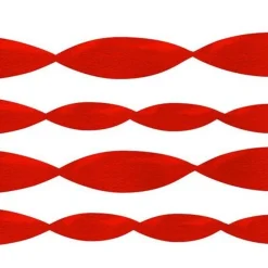 Red Crepe Paper Streamer - 24M<Party Delights Discount