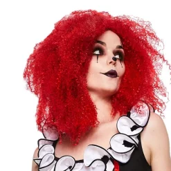 Red Crimped Wig<Party Delights Best