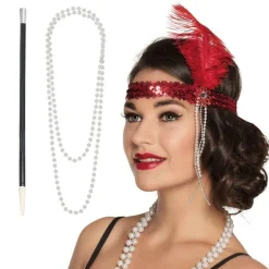 Red Flapper Accessory Kit<Party Delights Sale