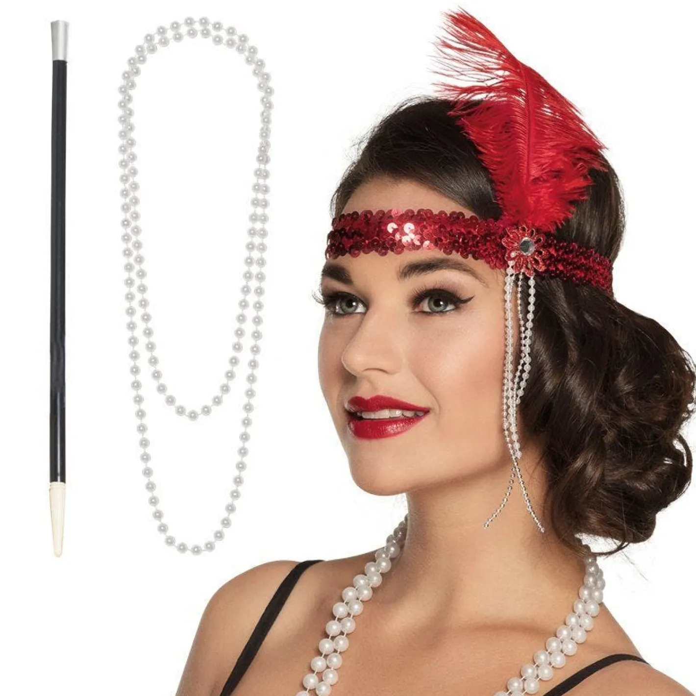 Red Flapper Accessory Kit<Party Delights Sale