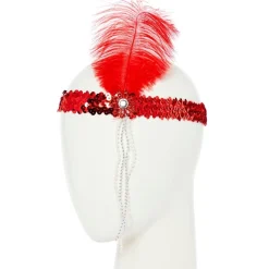 Red Flapper Headband<Party Delights New