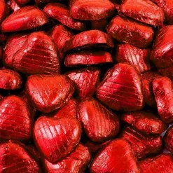 Red Foil Chocolate Hearts - 1Kg<Party Delights Sale