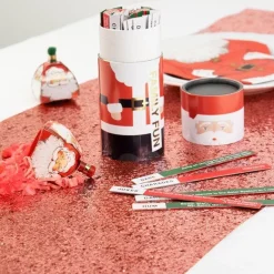 Party Delights Tableware<Red Glitter Table Runner - 1.8M