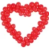 Red Heart Balloon Garland - 60 Balloons<Party Delights Sale