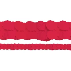 Red Paper Garland - 3.65M<Party Delights New