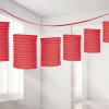 Red Paper Lantern Garland Decoration - 3.7M<Party Delights Hot