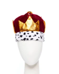 Red Plush King's Crown - Child<Party Delights Hot