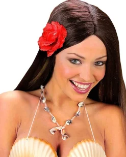 Women's Party Delights Women's<Red Rose Hair Clip With Glitter