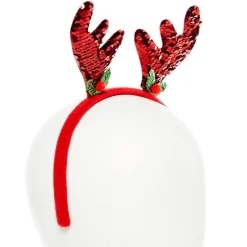 Red Sequin Reindeer Headband<Party Delights Outlet