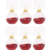 Party Delights Tableware<Red Star Confetti Place Card Holders - 5 X 5Cm (6Pk)