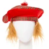 Red Tartan Tam O' Shanter Hat<Party Delights Outlet