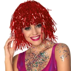 Red Tinsel Wig<Party Delights Clearance