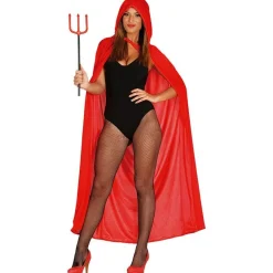 Women's Party Delights Women's<Red Velvet Hooded Cape - Adult