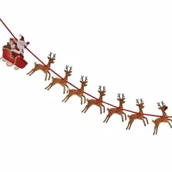 Reindeer & Santa Sleigh Christmas Bunting - 1.8M<Party Delights Sale