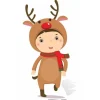 Reindeer Cardboard Cutout - 92Cm X 47Cm<Party Delights Discount