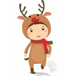 Reindeer Cardboard Cutout - 92Cm X 47Cm<Party Delights Discount