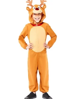 Kids' Party Delights Kids'<Reindeer Onesie - Child Costume