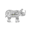 Rhino Relax Colour Craft & Keep Cardboard Cutout - 93Cm X 62Cm<Party Delights Online