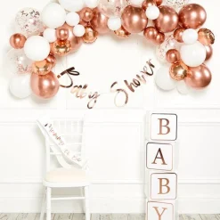 Rose Gold Balloon Arch Garland - 66 Balloons<Party Delights Discount