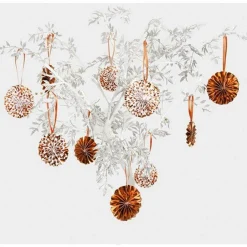 Rose Gold Dot Tree Decoration Pinwheels (10Pk)<Party Delights Outlet