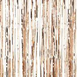 Rose Gold Foil Curtain - 2.5M X 1M<Party Delights Best