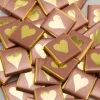 Rose Gold Heart Chocolate Neapolitans X50<Party Delights New
