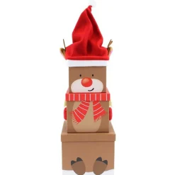 Party Delights Gift Wrapping<Rudolph Plush Extra Large Stacking Boxes - 52Cm (3Pk)