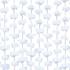 Rustic Country White Floral Curtain Backdrop<Party Delights