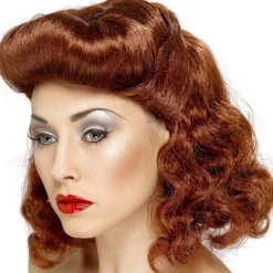 40S Auburn Pin Up Girl Wig<Party Delights Sale