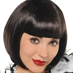 20S Black Flapper Wig<Party Delights Hot