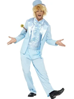 Party Delights Couples' Costumes<90S Stupid Tuxedo Blue - Adult Costume