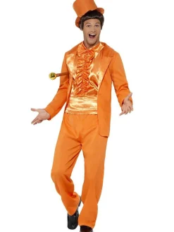 Party Delights Couples' Costumes<90S Stupid Tuxedo Orange - Adult Costume