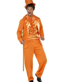 Party Delights Couples' Costumes<90S Stupid Tuxedo Orange - Adult Costume