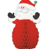 Party Delights Hanging Decorations<Santa Mini Honeycomb Decorations - 15Cm (4Pk)