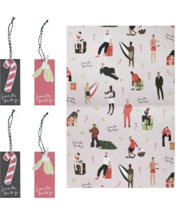Party Delights Gift Wrapping<Santa Wrap & Tag Gift Wrap