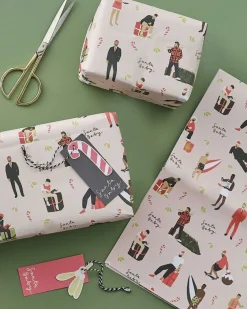 Party Delights Gift Wrapping<Santa Wrap & Tag Gift Wrap