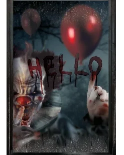 Party Delights Window & Door Decorations<Scary Clown Window Decoration