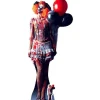 Party Delights Cut Outs & Scene Setters<Scary Female Clown Cardboard Cutout - 178Cm X 77Cm