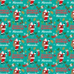 Party Delights Gift Wrapping<Season's Greetings Christmas Personalised Wrapping Paper - 62 X 100Cm Sheet