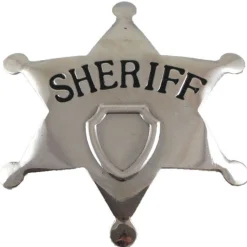 Sheriff Metal Badge - 6Cm<Party Delights Hot